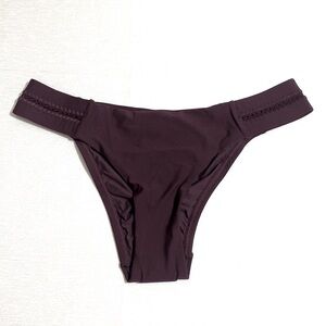 PILYQ Women's Vino Stitched Tab Teeny Bikini Bottom Size S